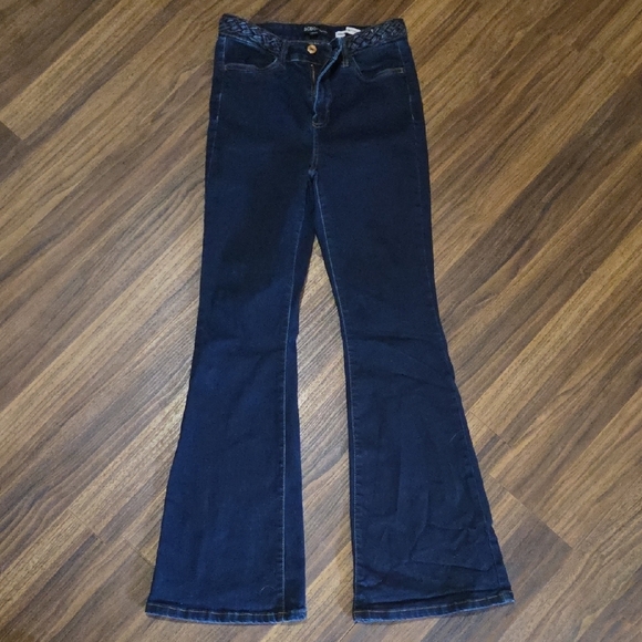 💥Buy2Get1Free💥Blue Flare Wide Leg Jeans with Retro Style - Picture 1 of 4